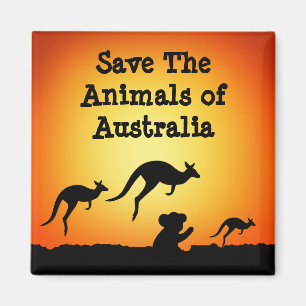 Save The Animals of Australia Magnet