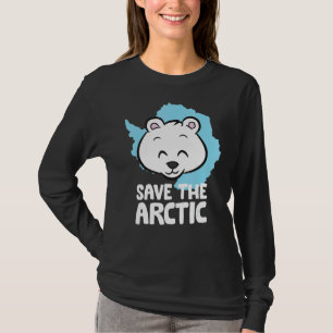 Save The Arctic Global Warming Climate Change Pola T-Shirt