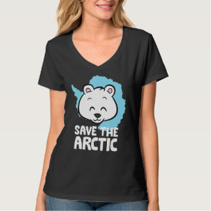 Save The Arctic Global Warming Climate Change Pola T-Shirt