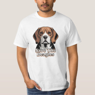 Save the Beagles   Dog Lovers T-Shirt