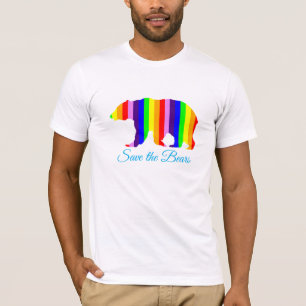 Save the Bears Big Gay Bear Pride Humour T-Shirt