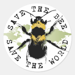 Save The Bee...Save The World! Stickers