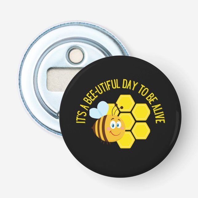 Save the Bees BEE Slogan Quotes Awareness Gifts Bottle Opener (Front)