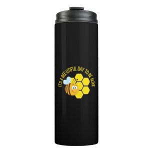 Save the Bees BEE Slogan Quotes Awareness Gifts Thermal Tumbler