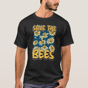 Save the bees Beekeeper cute honey bee costume whi T-Shirt