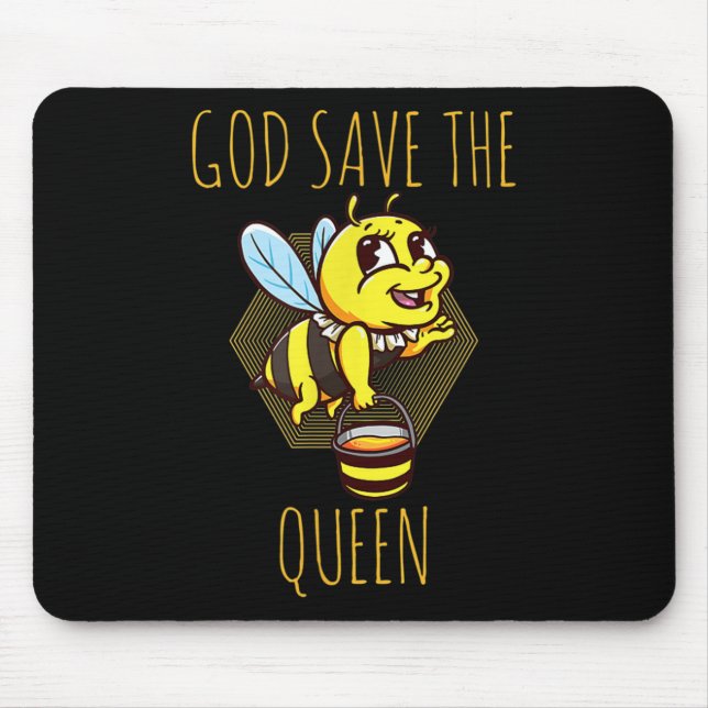 Save The Bees Beekeeper Environmental Protection _ Mouse Mat (Front)