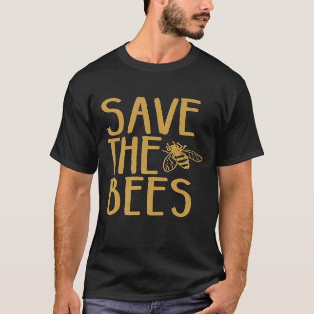 Save The Bees Beekeeper Graphic Tee (Front)