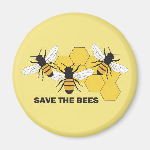 Save the Bees Beekeeper Magnet