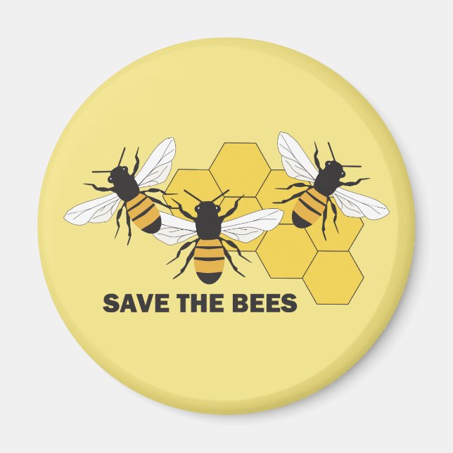 Save the Bees Beekeeper Magnet (Front)