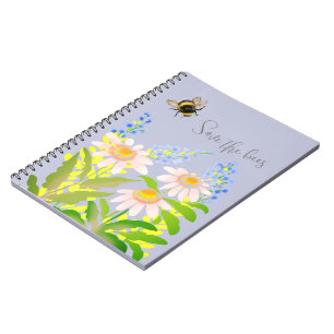 Save the bees, bumblebee notebook
