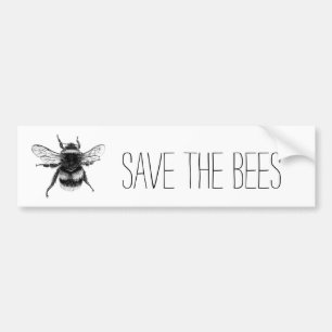 Save the Bees bumper sticker