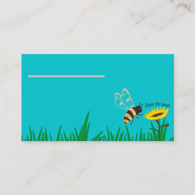 Save the Bees Business Card (Front)