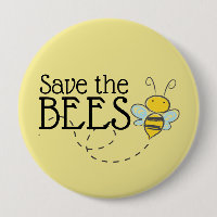 Save the Bees Button