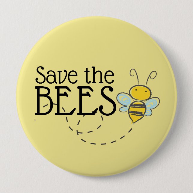 Save the Bees Button (Front)