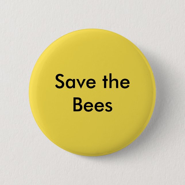 Save the Bees Button (Front)