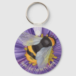 Save The Bees! Custom Keychain Original Artwork
