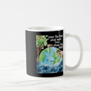 Save The Bees - Environmental Protection Earth Day Coffee Mug
