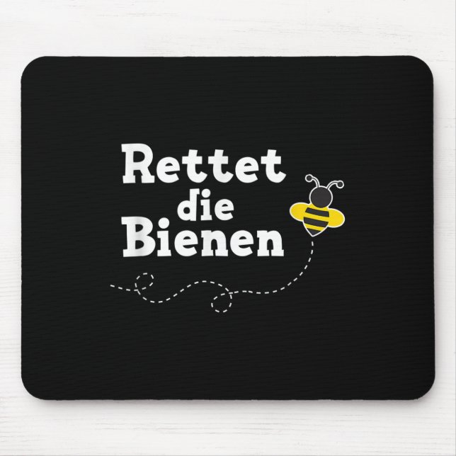 Save The Bees Environmental Protection For Beekeep Mouse Mat (Front)
