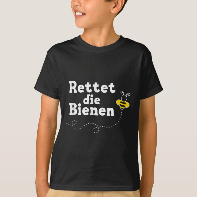 Save The Bees Environmental Protection For Beekeep T-Shirt (Front)