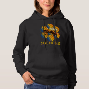 Save The Bees Flying Insect Large Group Bee Hoodie