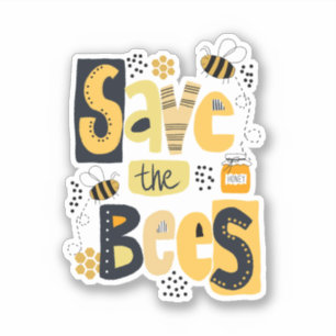 Save the Bees Hand Lettering
