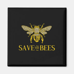 Save The Bees Honeycomb Distress Magnet