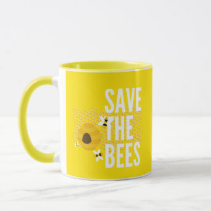 SAve The Bees HONEYCOMB Honey POT Mug
