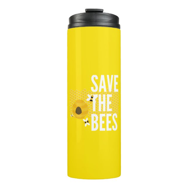 SAve The Bees HONEYCOMB Honey POT Thermal Tumbler (Front)