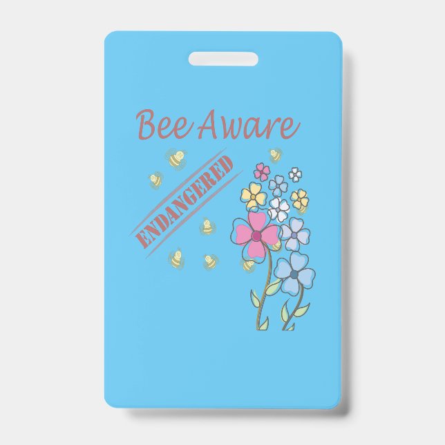 Save the Bees ID Badge (Front)
