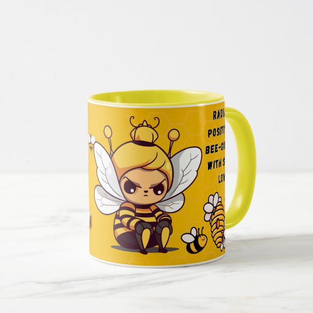Save the Bees Inspirational Bee Honey Lover Gift  Mug (Front Right)