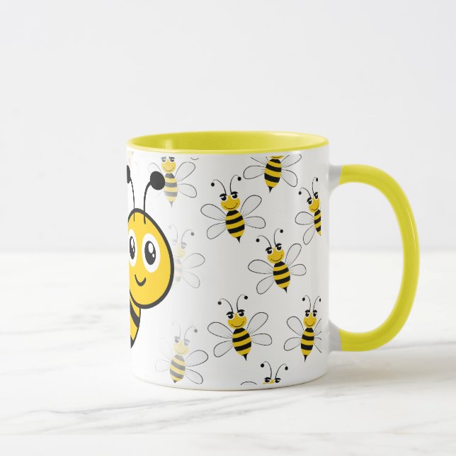 Save the Bees Inspirational Bee Honey Lover Gift  Mug (Right)