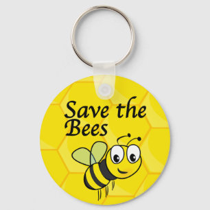 Save the Bees Key Ring