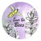 Save the Bees Lavender Flowers Watercolor