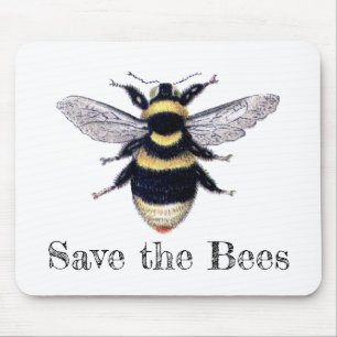 Save the Bees Mouse Mat