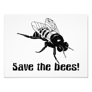 Save the Bees Photo Print