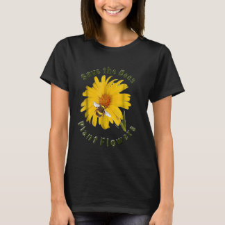 Save The Bees Plant Flowers Gardening Bee Keeper T-Shirt