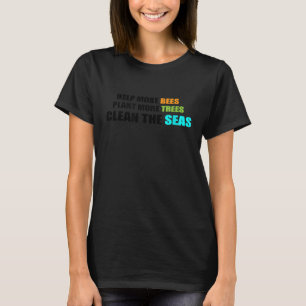 Save The Bees Plant These Beekeeper Nature Environ T-Shirt