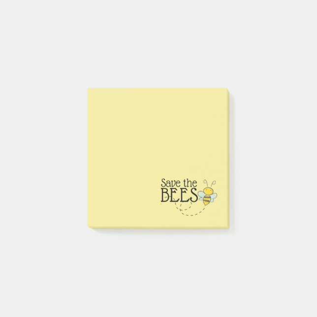 Save the Bees Post-It Notes (Front)