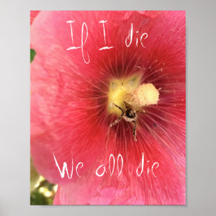 Save the Bees Poster - 8"x10"