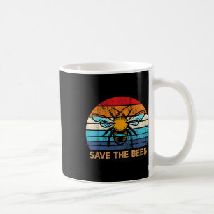 Save The Bees Retro Vintage Climate Change Earth D Coffee Mug