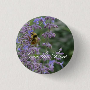 Save the Bees... Russian Sage Button