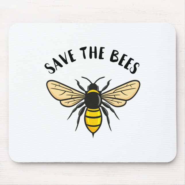 Save The Bees Save Our Planet Beekeeper Honey Eart Mouse Mat (Front)