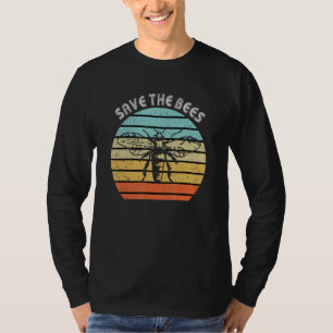 Save The Bees Shirt Retro Style Bee Climate Change