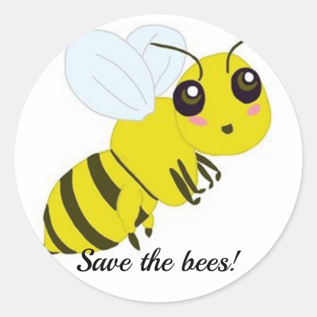 Save the Bees Sticker (Front)