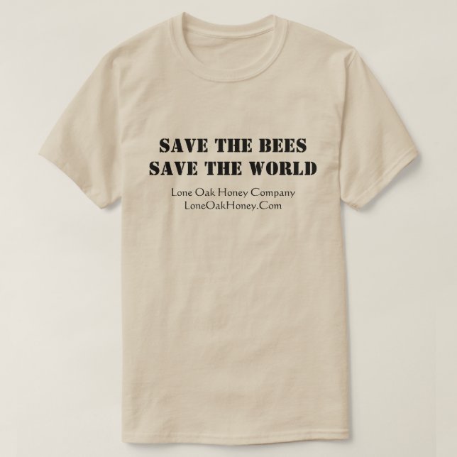 Save the Bees t-shirt (Design Front)