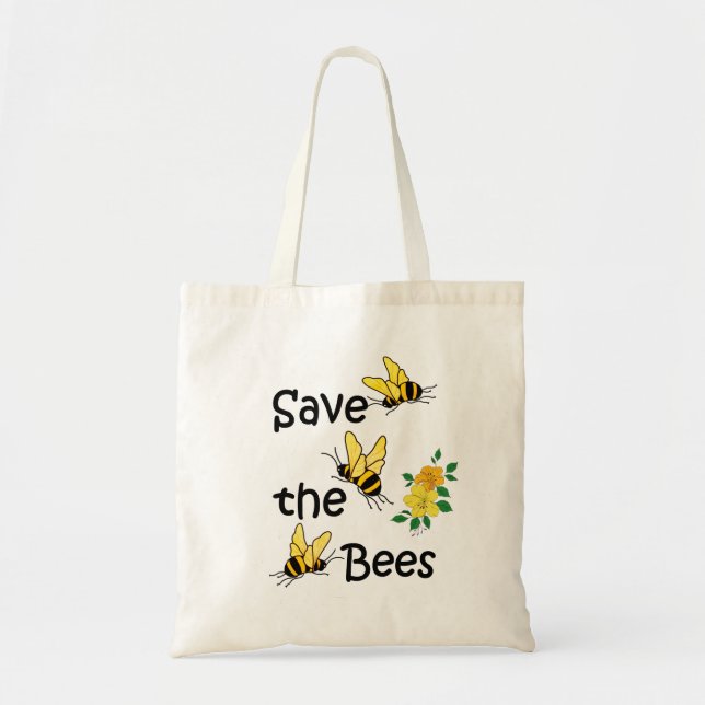 Save the Bees Tote Bag (Front)