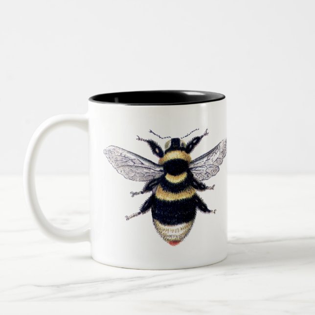 Save the Bees Two-Tone Coffee Mug (Left)