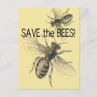 Save the Bees Vintage Bee Images