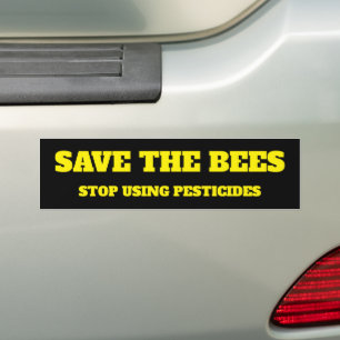 Save The Bees Vinyl Bumper Sticker