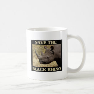 Save the Black Rhino Coffee Mug